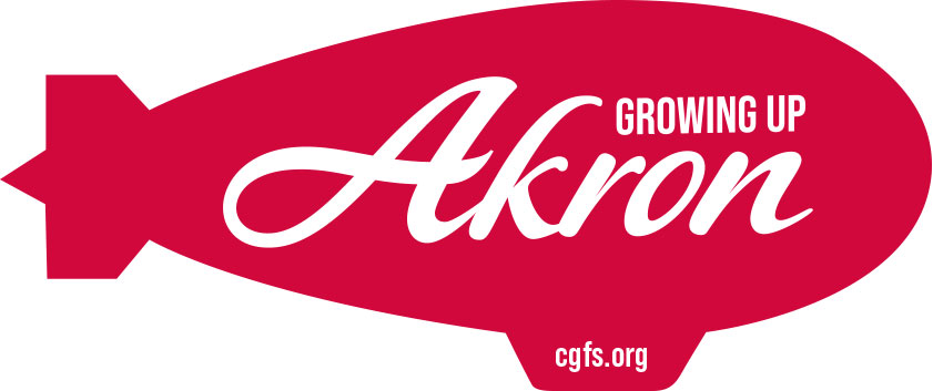 Growing up Akron logo